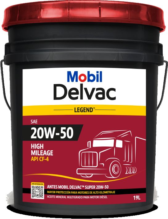 Mobil Delvac Legend 20W-50 High Mileage — MOBIL