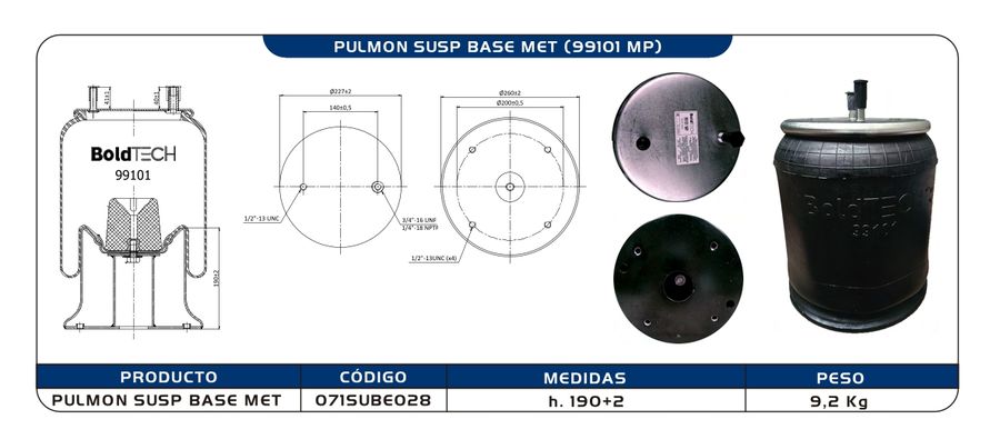 Pulmón de Suspensión C.A.R.S. 99101 MP