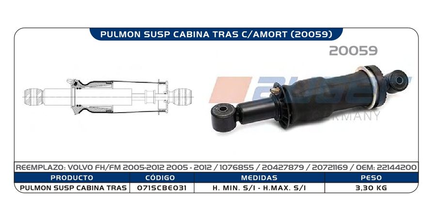 Pulmón de Cabina C.A.R.S. 20059